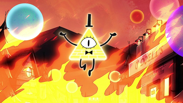 Nhân vật Bill Cipher trong phim Gravity Falls. 