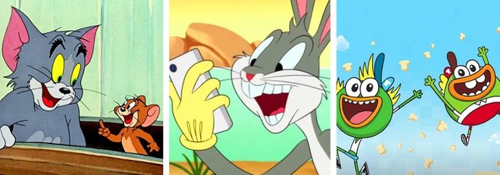 Tom and Jerry, Looney Tunes Cartoons và Breadwinners. 