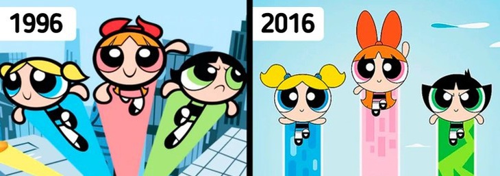 Các nhân vật trong phim The Powerpuff Girls. 