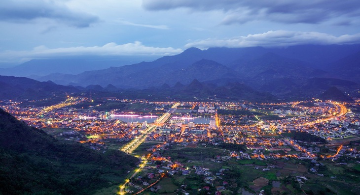 Một góc thành phố Lai Châu - Ảnh: KIM ANH