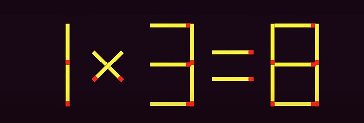 Thử tài IQ: Di chuyển hai que diêm để 1/8=7 thành phép tính đúng- Ảnh 3.