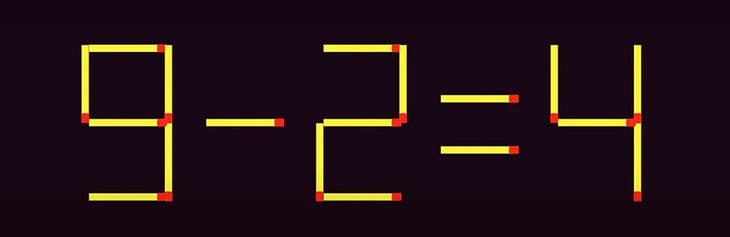 Thử tài IQ: Di chuyển hai que diêm để 6/4=9 thành phép tính đúng- Ảnh 3.