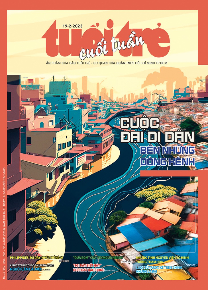 Tuổi Trẻ Cuối Tuần số 6-2023: &quot;Cuộc đại di dân bên những dòng kênh&quot; - Ảnh 1.