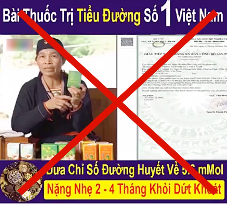 Ảnh quảng cáo thuốc tràn lan trên mạng xã hội - Ảnh: D.LIỄU chụp màn hình