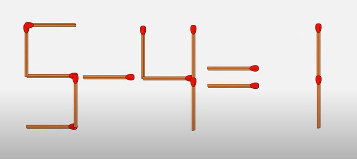 Lấy bớt 2 que diêm để sửa đúng phương trình 6-4=7 - Ảnh 4.