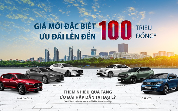 THACO AUTO công bố giá bán mới, tăng ưu đãi cho các dòng xe Kia và Mazda