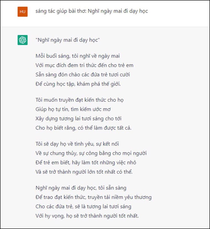 ChatGPT trổ tài làm thơ ngang phè phè nhưng vẫn được thả ha ha - Ảnh 5.