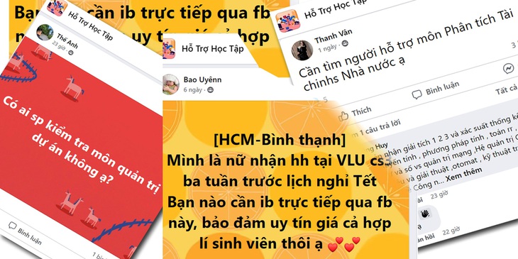 Bát nháo học hộ, thi hộ - Kỳ 1: Sôi động &quot;sàn giao dịch&quot; online - Ảnh 1.