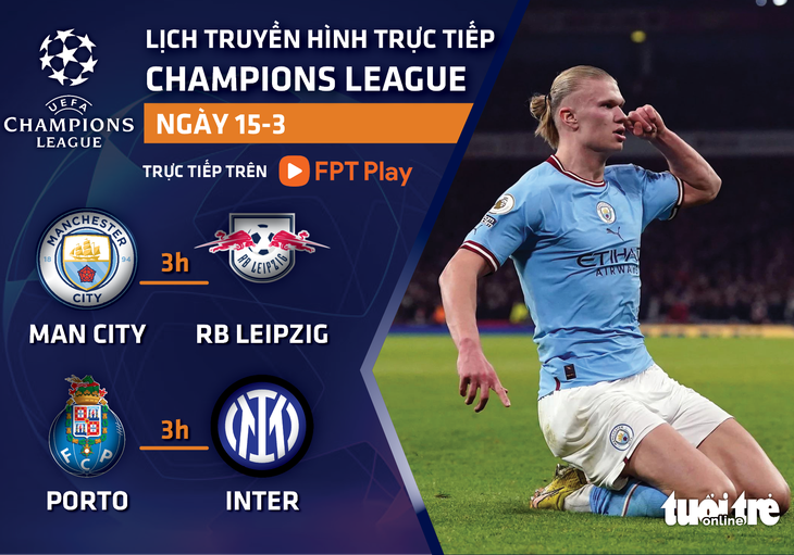 Lịch thi đấu Champions League: Man City - Leipzig - Ảnh 1.