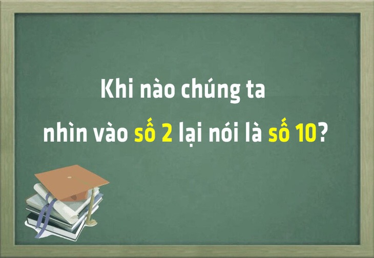 Khi nào chúng ta nhìn vào số 2 lại nói là số 10? - Ảnh 1. Khi nào chúng ta nhìn vào số 2 lại nói là số 10? - Ảnh 1.