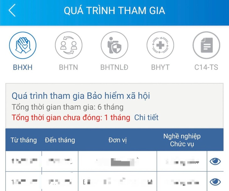 Bổ sung phần thời gian chưa đóng bảo hiểm xã hội trên ứng dụng VssID - Ảnh 1.