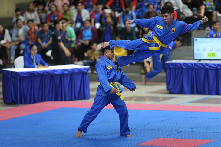 Tuyển vovinam Campuchia vượt Việt Nam ở giải tiền SEA Games 32 - Ảnh 1.