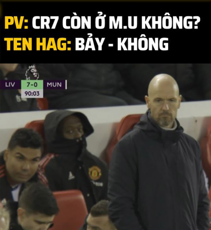 Ảnh chế Man Utd thua Liverpool 7-0: HLV Ten Hag có 7 viên ngọc rồng - Ảnh 5.