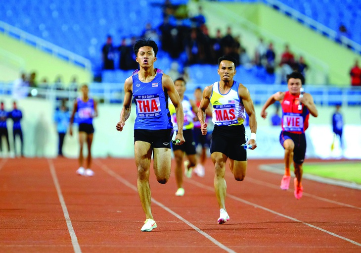 Ngôi sao chạy tốc độ Puripol Boonson là phát hiện thú vị từ SEA Games 31. Ảnh: NAM TRẦN