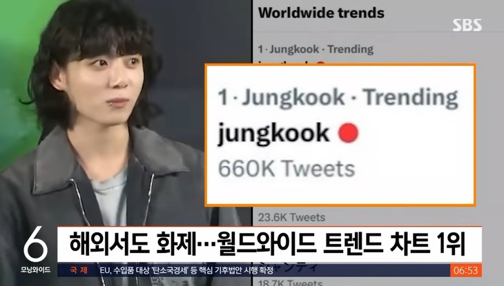 Kiểu tóc dài nữ tính gây sốt của Jungkook - Ảnh 3.