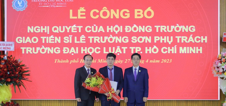 TS Lê Trường Sơn phụ trách Trường đại học Luật TP.HCM - Ảnh 1.