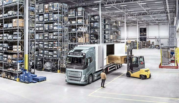 Xe tải điện đã có ở hiện tại. Trong ảnh là một dòng xe tải điện Volvo - Ảnh: volvotrucks