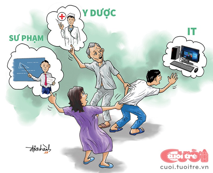 Mâu thuẫn khi cha mẹ chọn ngành nghề đại học thay con - Ảnh 2.