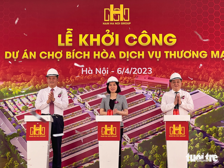 Khởi công làm chợ đầu mối 1.000 tỉ rộng 5ha ở Hà Nội - Ảnh 1.