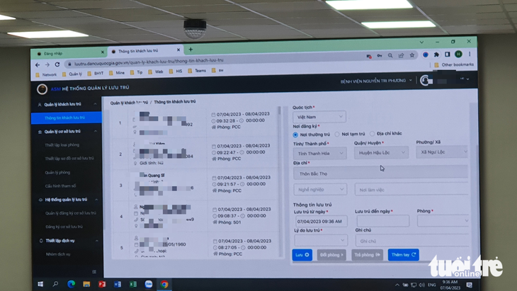 TP.HCM thí điểm phần mềm thông báo lưu trú ở bệnh viện, khách sạn - Ảnh 3.
