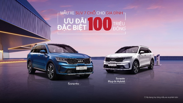 Kia Sorento - mẫu SUV 7 chỗ cao cấp cũng nhận được nhiều ưu đãi với mức cao nhất 100 triệu đồng