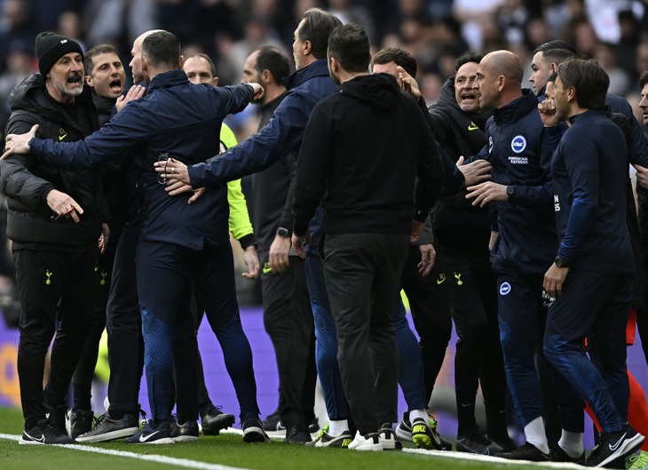 Tình huống khiến cả hai HLV Tottenham và Brighton cùng bị đuổi - Ảnh 4.