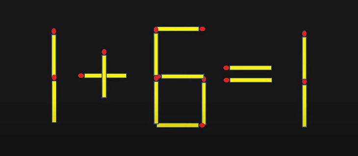 Di chuyển 1 que diêm để 7-7=1 thành phép tính đúng - Ảnh 4.