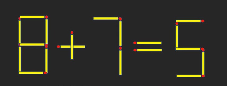 Di chuyển 2 que diêm để 9+9=1 thành phép tính đúng - Ảnh 4.