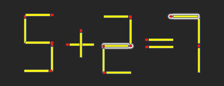 Di chuyển 2 que diêm để 8+1=5 thành phép tính đúng - Ảnh 6.