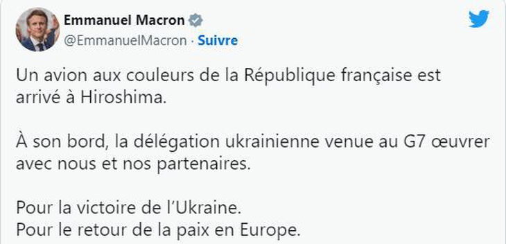 Pháp cho Ukraine mượn chuyên cơ chở ông Zelensky đến Nhật dự G7 - Ảnh 2.