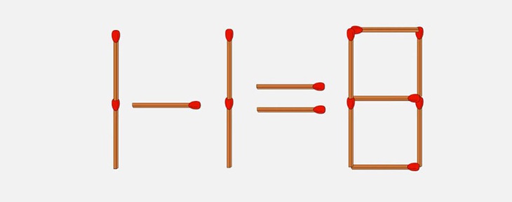 Di chuyển 1 que diêm để 1-1=8 thành phép tính đúng - Ảnh 1.