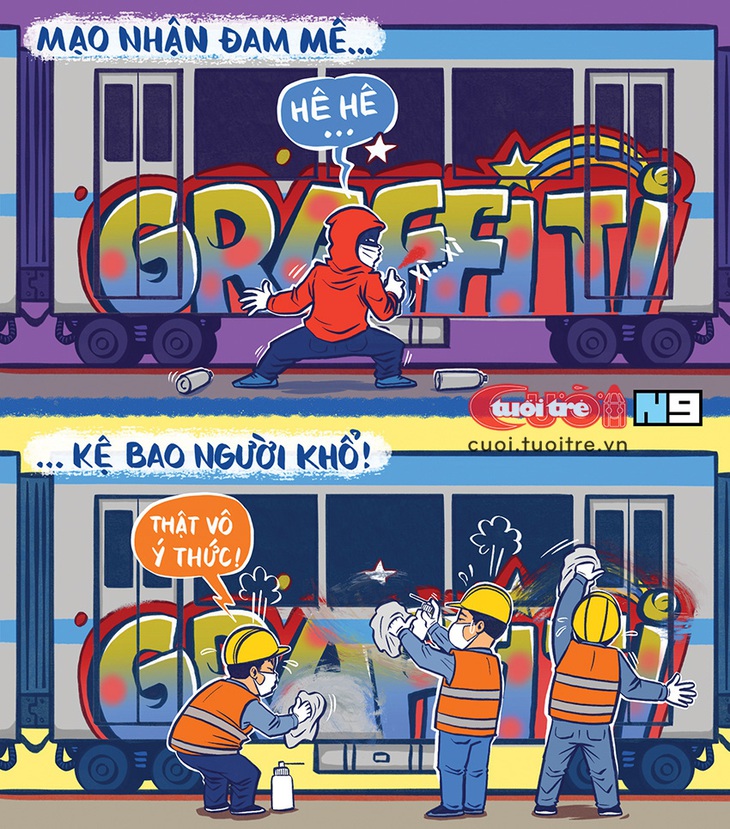 Graffiti: Mạo nhận đam mê, kệ bao người khổ - Ảnh 1. Graffiti: Mạo nhận đam mê, kệ bao người khổ - Ảnh 1.