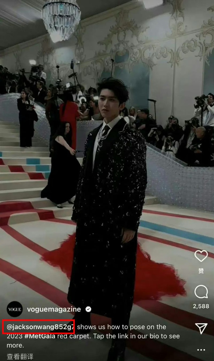 Nhầm lẫn Thái Từ Khôn thành Vương Gia Nhĩ (Jackson) tại Met Gala 2023, Vogue bị ‘ném đá’ - Ảnh 3.