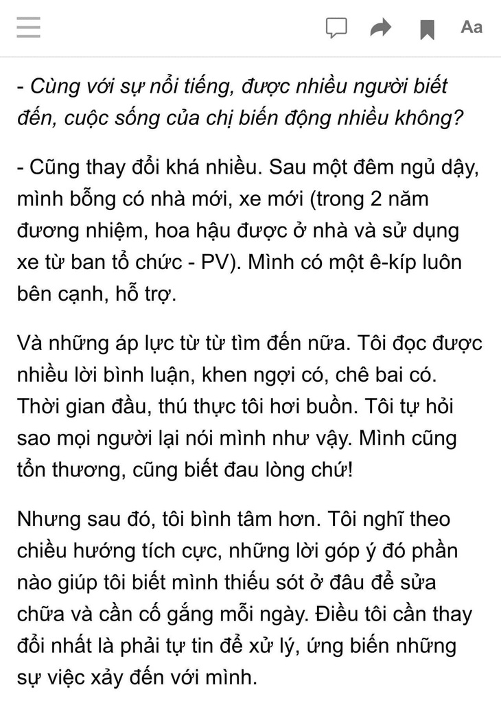 Hoa hậu Khánh Vân bức xúc vì phát ngôn ngủ dậy có nhà, có xe bị đào lại - Ảnh 2.