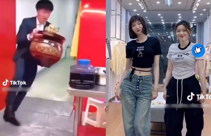 'Hậu trường' đu trend 'Té ngã... Mua không?' - Ảnh 1. Giới trẻ nô nức đu trend "Té ngã... Mua không?" vô cùng hài hước.