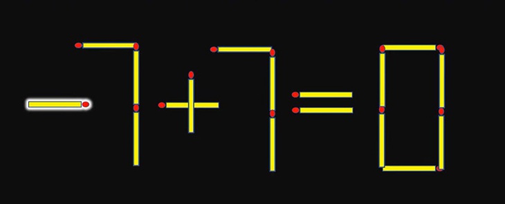 Di chuyển một que diêm để phép tính 7+7=8 thành đúng - Ảnh 3.