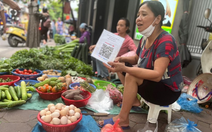 3.000 đồng cũng chuyển khoản, cả khu chợ thanh toán không tiền mặt