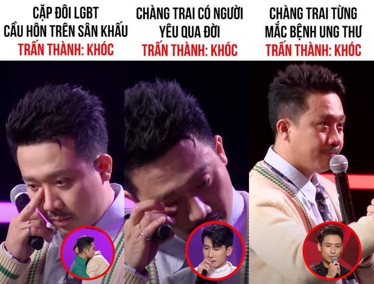 Trấn Thành lại khóc lóc, xin lỗi bạn gái cũ trên sóng truyền hình - Ảnh 3. Trấn Thành lại khóc lóc, xin lỗi bạn gái cũ trên sóng truyền hình - Ảnh 3.
