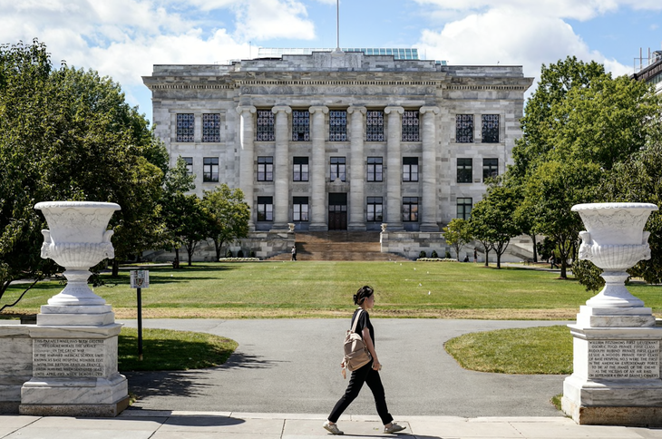 Trường Y của Đại học Harvard ở Boston (Mỹ), nơi một đường dây trộm và bán bộ phận cơ thể người vừa bị phanh phui - Ảnh: AP