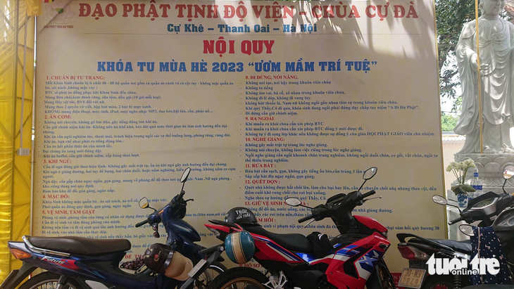 Yêu cầu tạm dừng các khóa tu tại chùa Cự Đà sau vụ trẻ bị đánh - Ảnh 1.