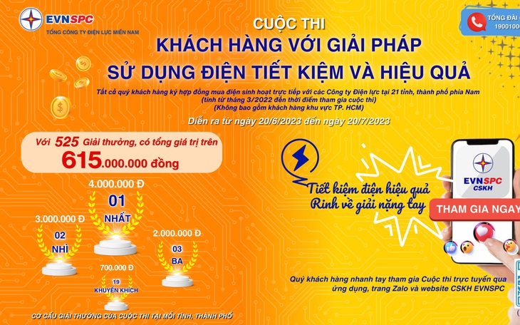 EVNSPC phát động cuộc thi tiết kiệm điện