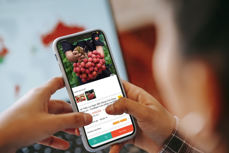 Vải thiều Bắc Giang được phân phối bởi FoodMap hiện đã có mặt trên Shopee và ShopeeFood, thuộc khuôn khổ chương trình &quot;Tôn Vinh Nông Sản Việt&quot;