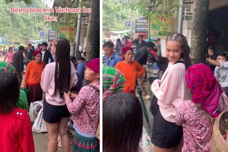 Người Việt mê mẩn mái tóc bím của cô gái da màu - Ảnh 1. Người Việt mê mẩn mái tóc bím của cô gái da màu - Ảnh 1.