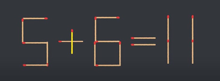 Thử tài IQ: Di chuyển một que diêm để 7+12=11 thành phép tính đúng - Ảnh 9.