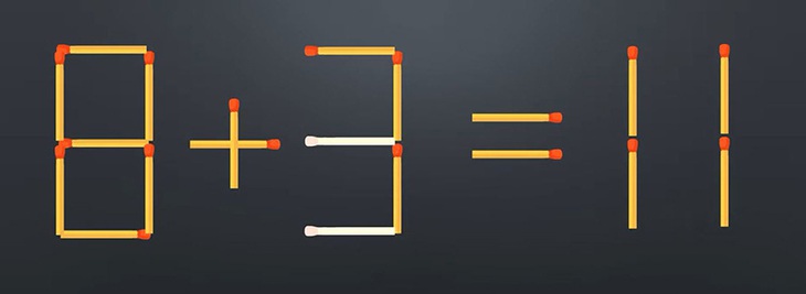 Thử tài IQ: Di chuyển hai que diêm để 8+7=0 thành phép tính đúng - Ảnh 3.