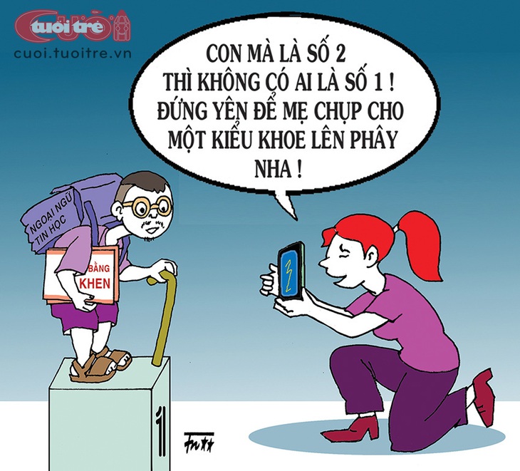 Khoe con: Con mà là số 2 thì không ai số 1 - Ảnh 1.