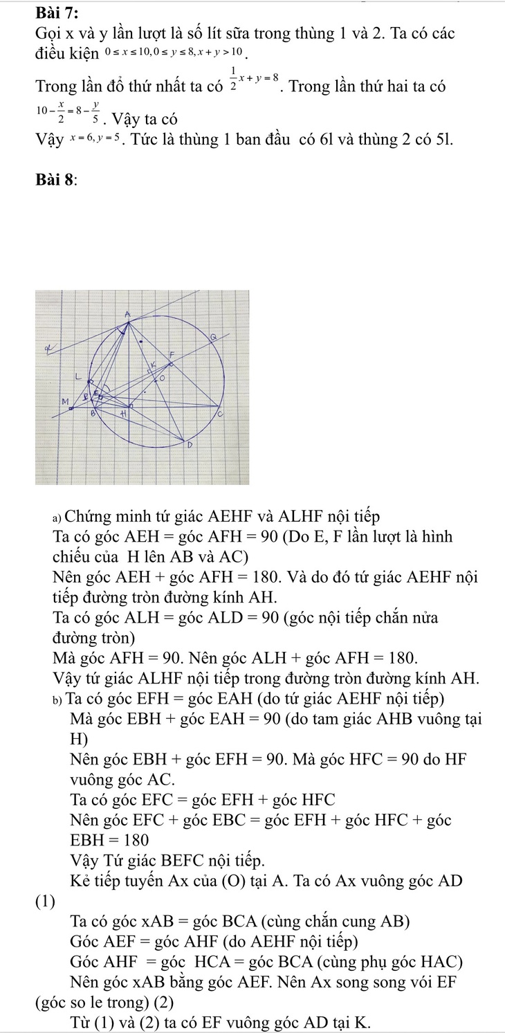 Gợi ý bài giải môn toán thi lớp 10 tại TP.HCM - Ảnh 5.