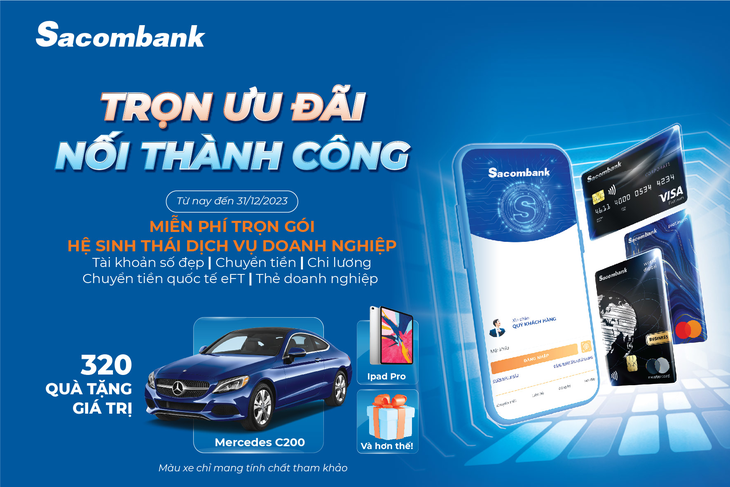 Sacombank ưu đãi lên đến 80 tỉ đồng dành cho khách hàng doanh nghiệp - Ảnh 1.