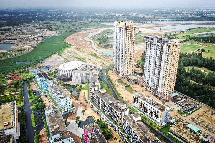 Tổ hợp Cocobay Đà Nẵng là dự án condotel quy mô lớn đang gặp nhiều khó khăn do chưa được cấp giấy chứng nhận căn hộ - Ảnh: T.LỰC