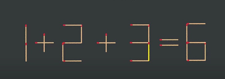 Thử tài IQ: Di chuyển một que diêm để 3+7+5=8 thành phép tính đúng - Ảnh 1.